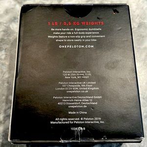 Peloton one pound weights